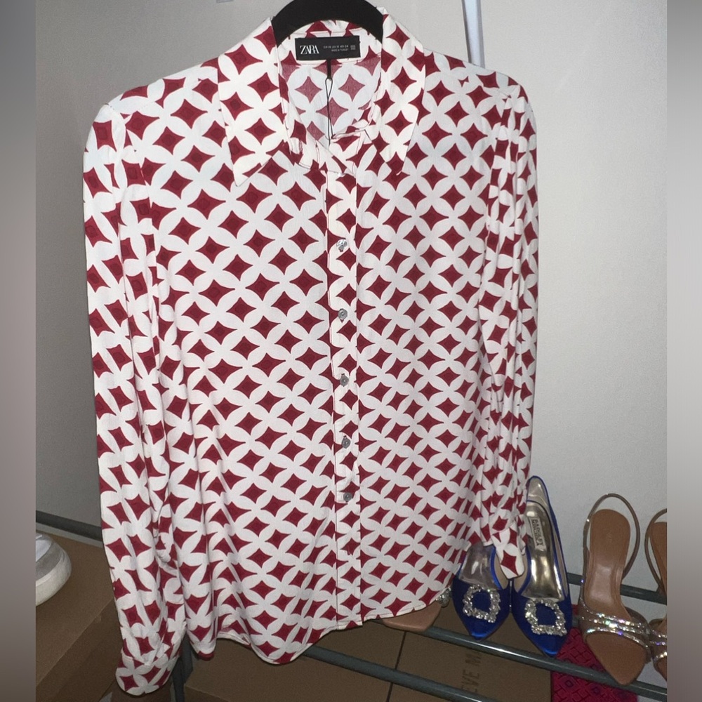 Zara shirt and skirt set